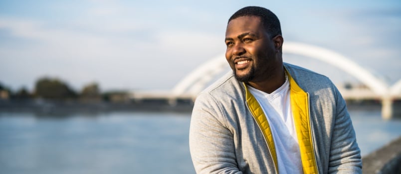 Man enjoying resting