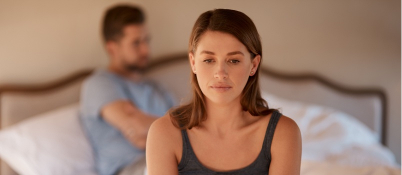 Young couple having argument