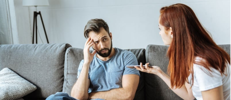 Couple having conflicts