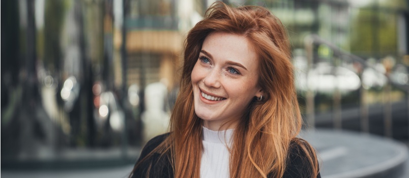 Young confident businesswoman