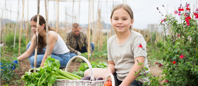 Cheerful girl posing freshly