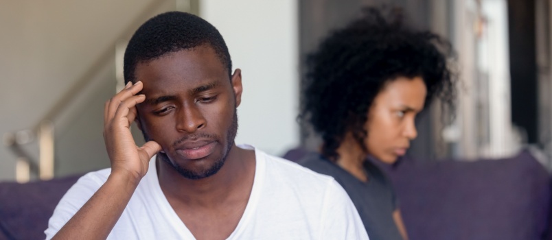 Young couple having conflicts