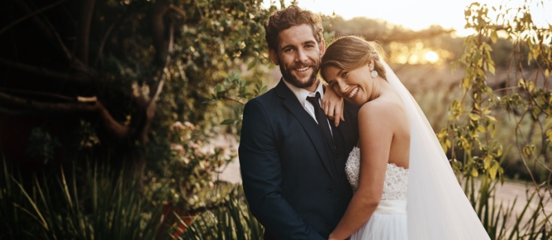 Newly married couple