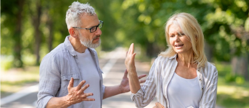 Couple having conflicts