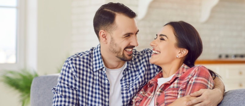 Young smiling couple