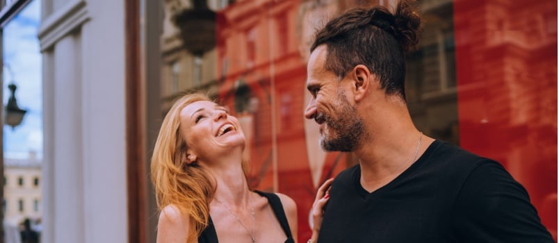 Young smiling couple