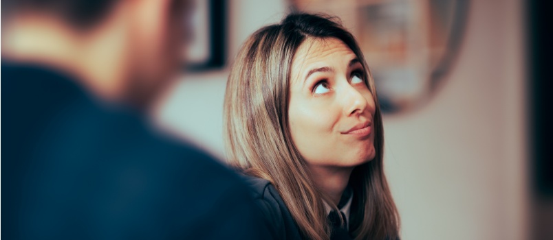 Woman feeling bored