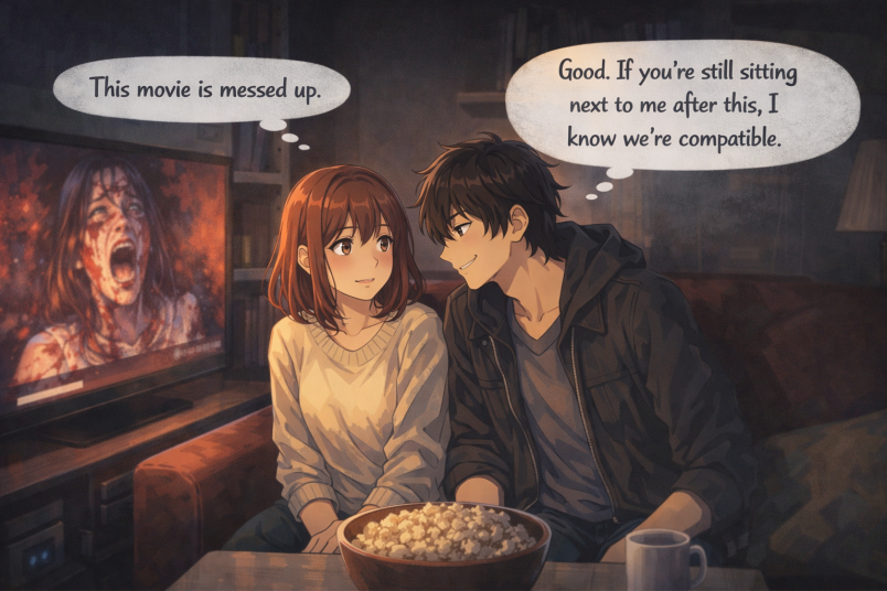 Horror Movie Couch Scene