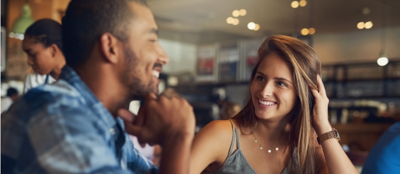 Young couple on a date