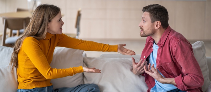 Couple having argument