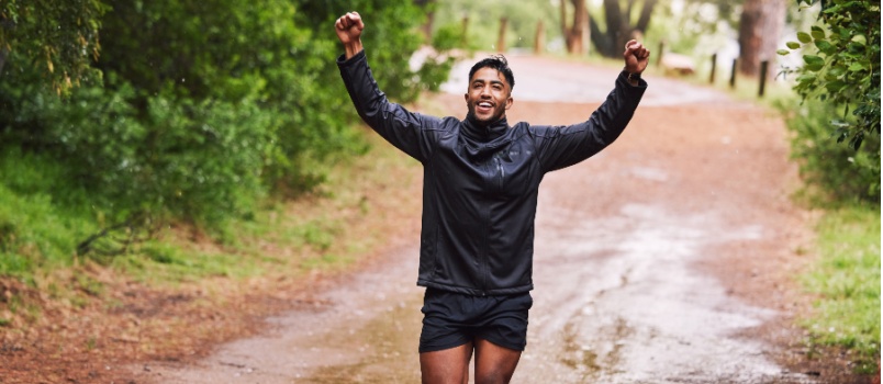 Celebrating sportsman