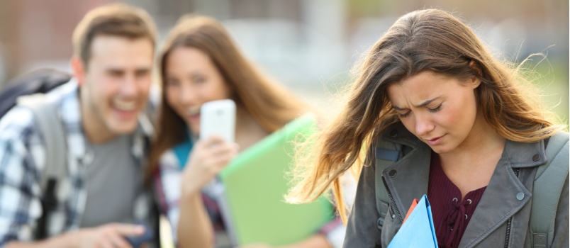 Bullying victim being recorded