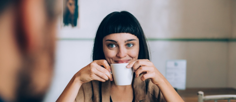 Couple on a coffee date