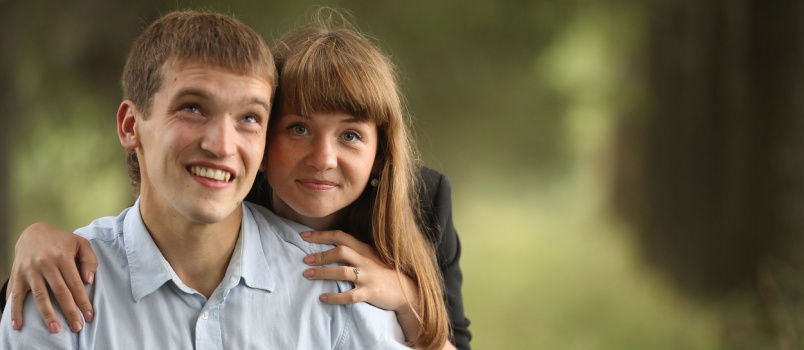 handsome man and woman