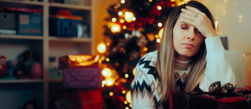 unhappy stressed woman