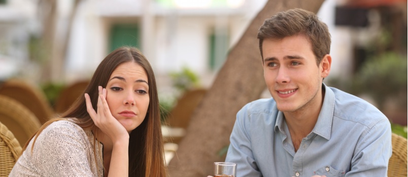 young couple on a date