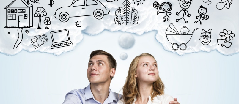 Young family planning future