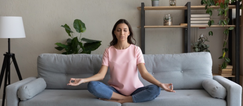 Woman doing meditation