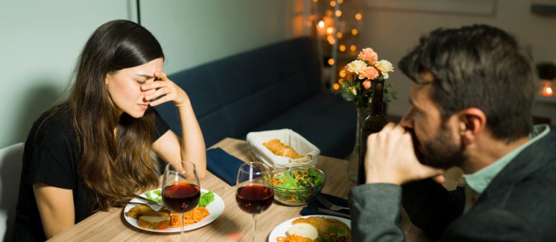 young couple on a date
