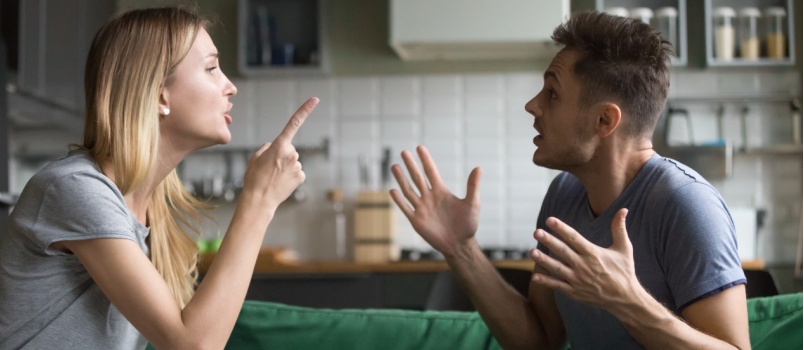 Couple having fight