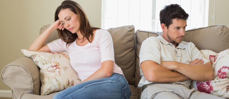 Young couple having conflicts