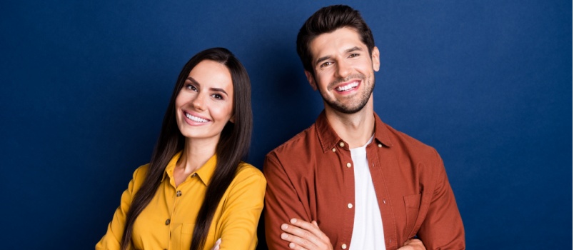 Young smiling couple