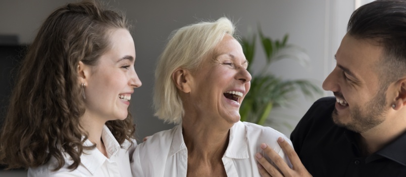 Sdult taking care of mother