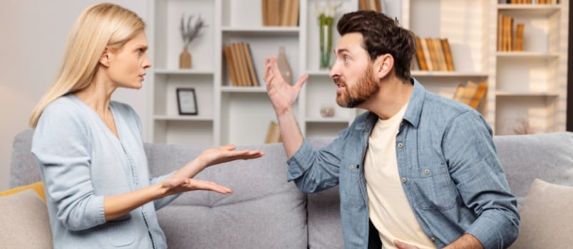 Couple having argument
