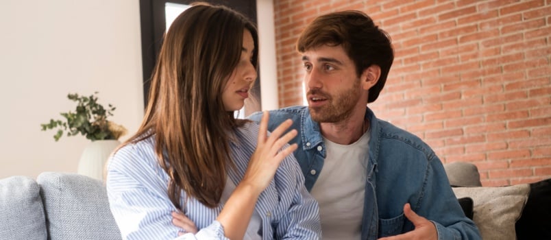 Couple having conflicts
