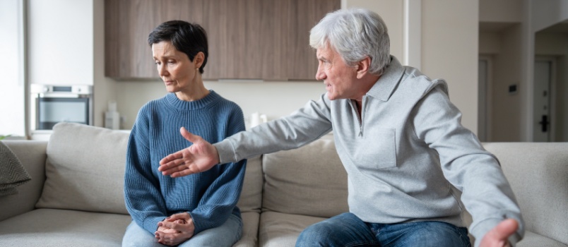 Couple having conflicts