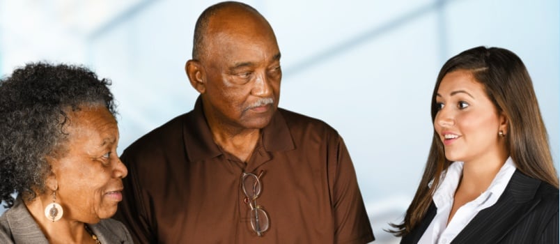 Businesswoman helped elder couple 