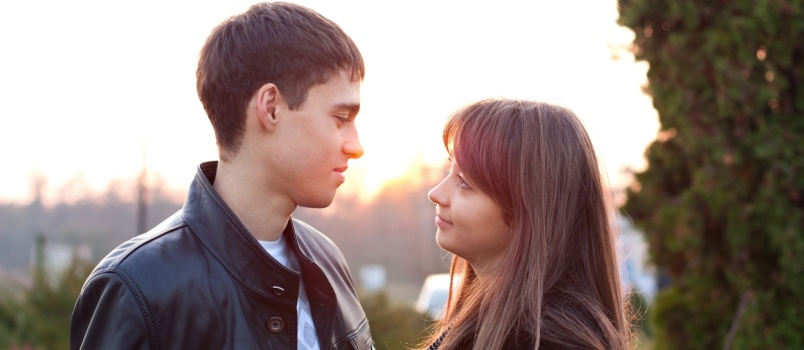 Young couple in love 