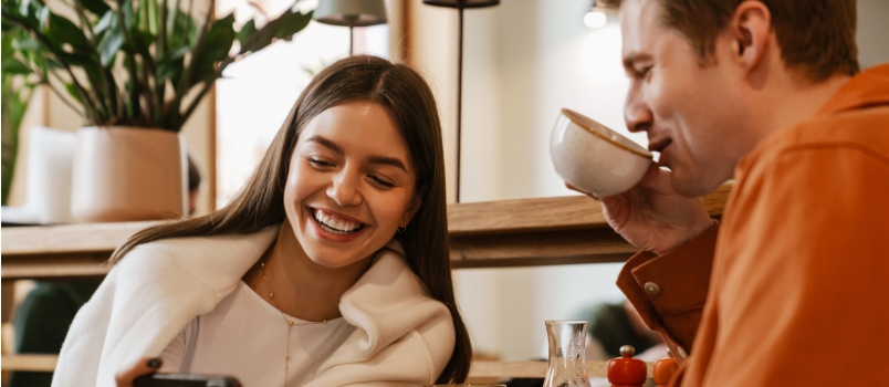 Young couple enjoying their time 