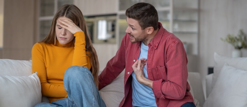 Couple having argument