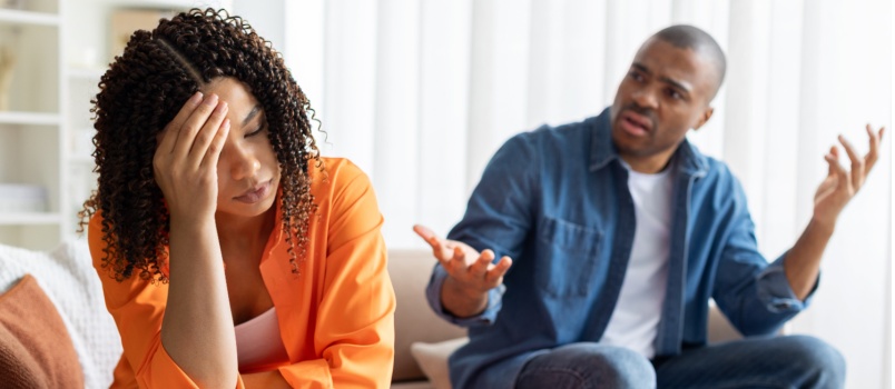 Couple having conflicts