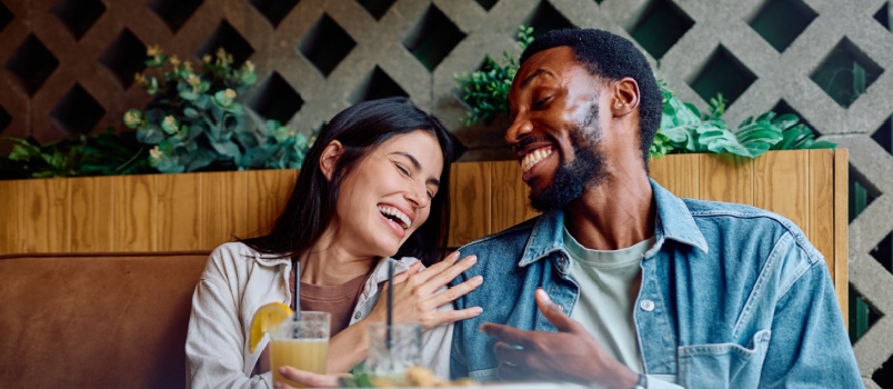 Young couple on a date