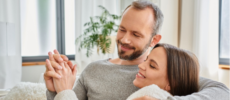 Young couple having romantic time 