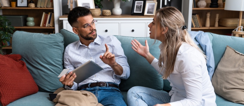 Couple having argument