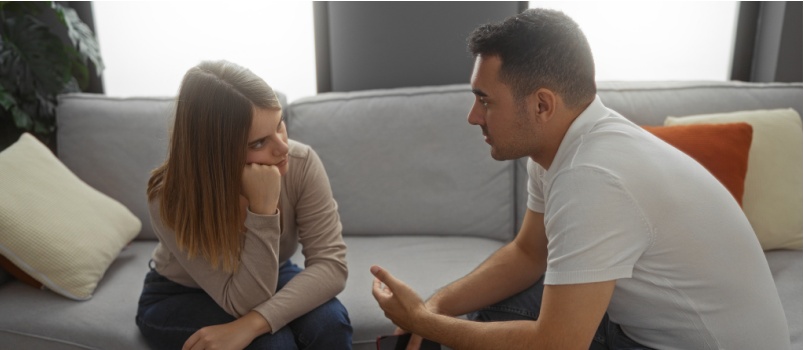 couple talking to each other