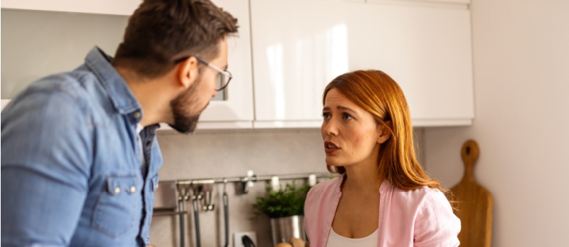 Couple having conflicts