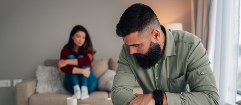 young couple having conflicts