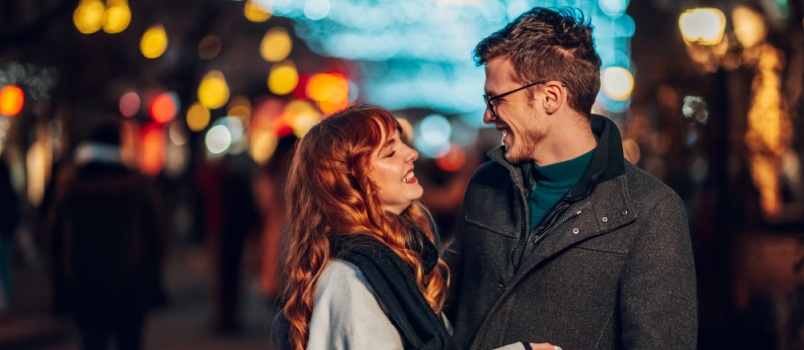 Young affectionated couple 