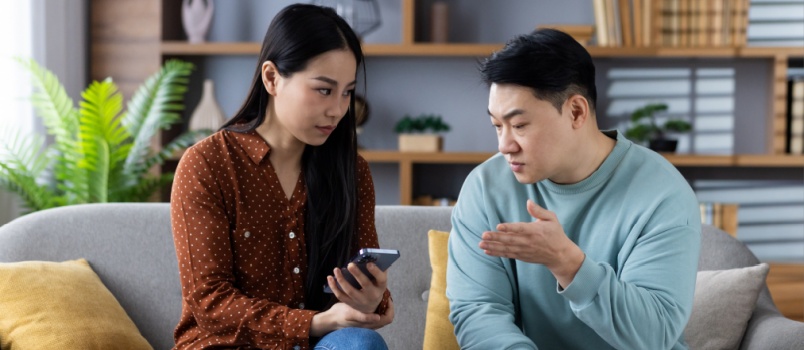 Couple having conflicts