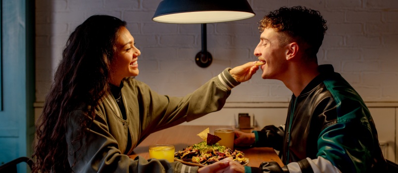 Young couple on a date