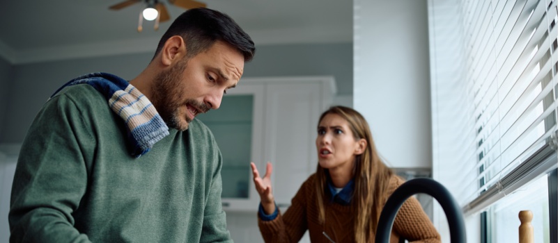 Couple having argumet