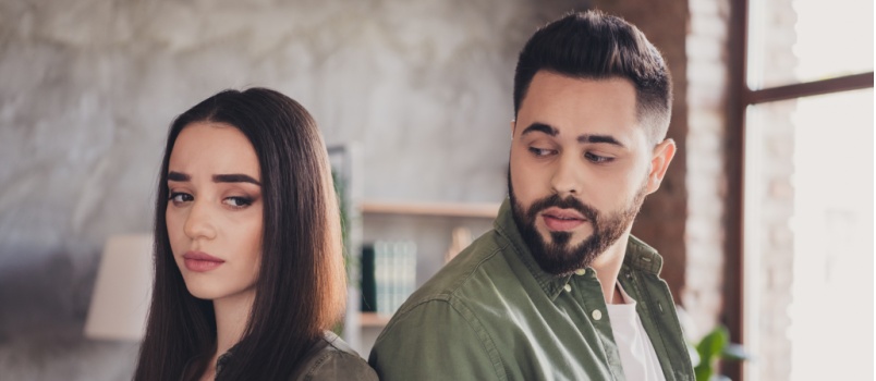 Couple having conflicts