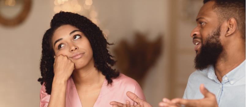 Couple having conflicts