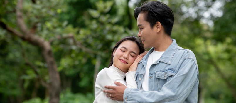 young lovinhg couple