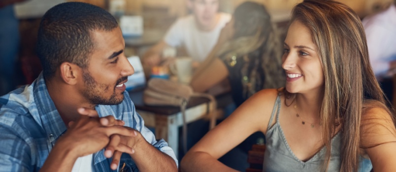 Young couple on a date