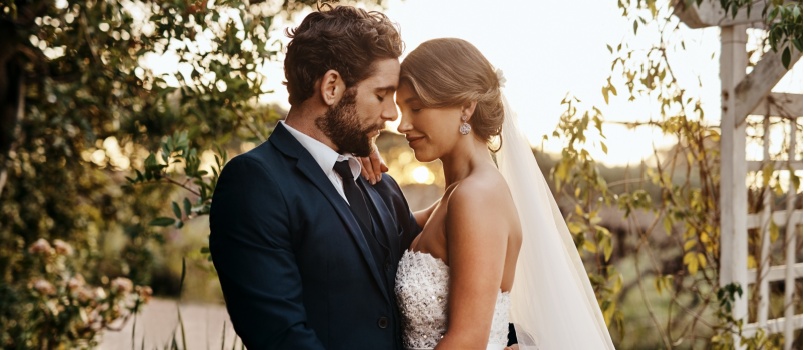 Newly married couple